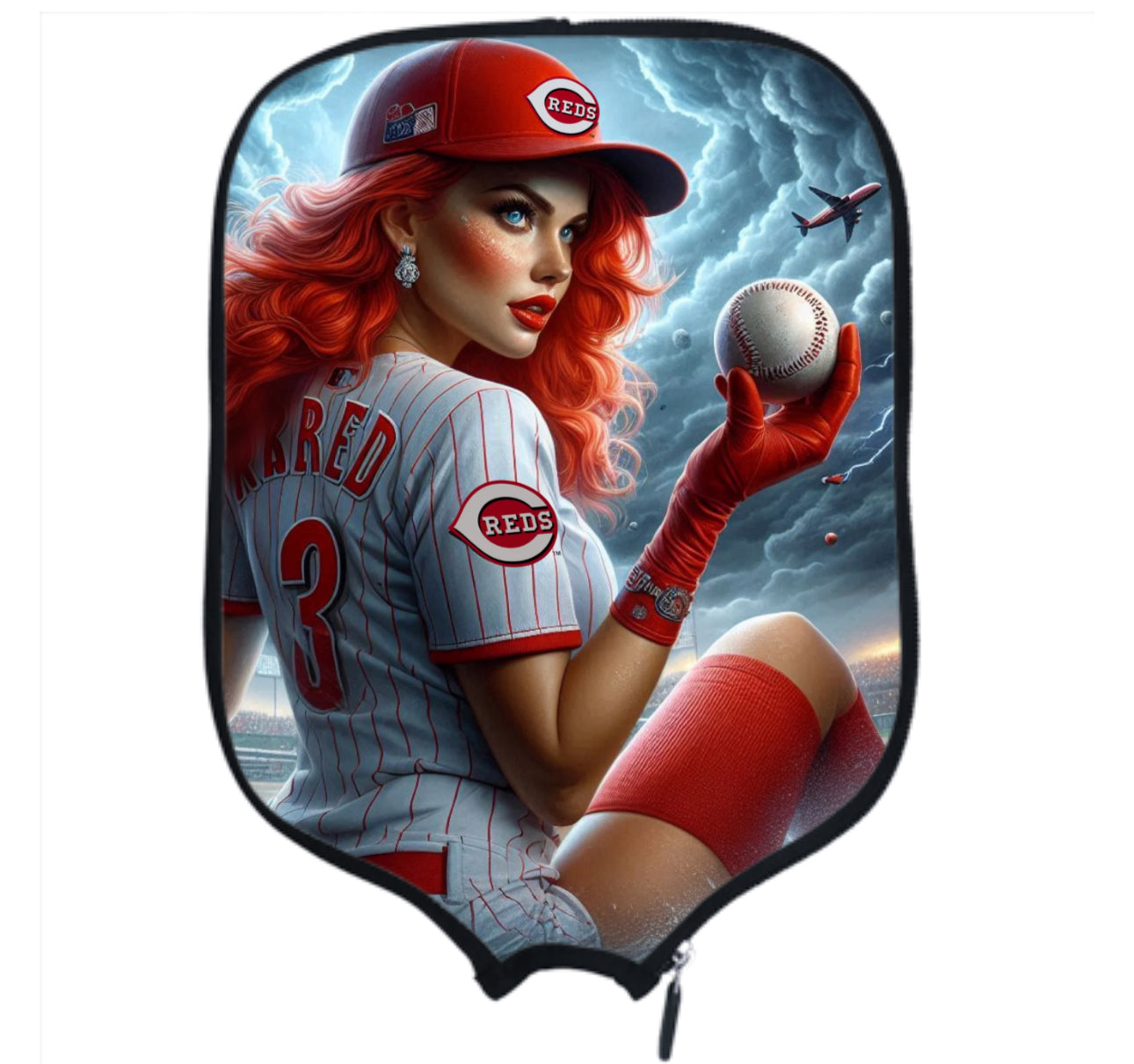 Rosie Red -Cincinnati Reds Pickleball Paddle Cover