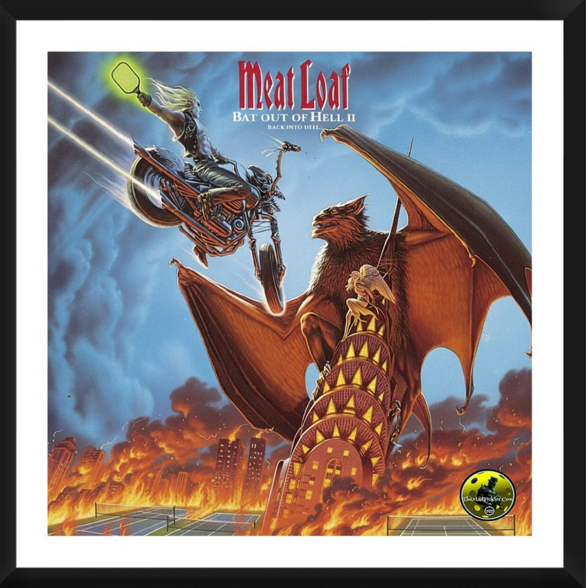 Meat Loaf - Bat Out Of Hell II Framed Artwork 16x16
