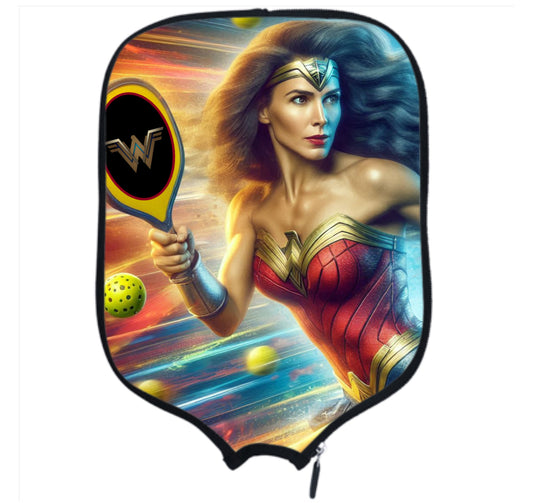 Wonder Woman - Action - Pickleball Paddle Cover