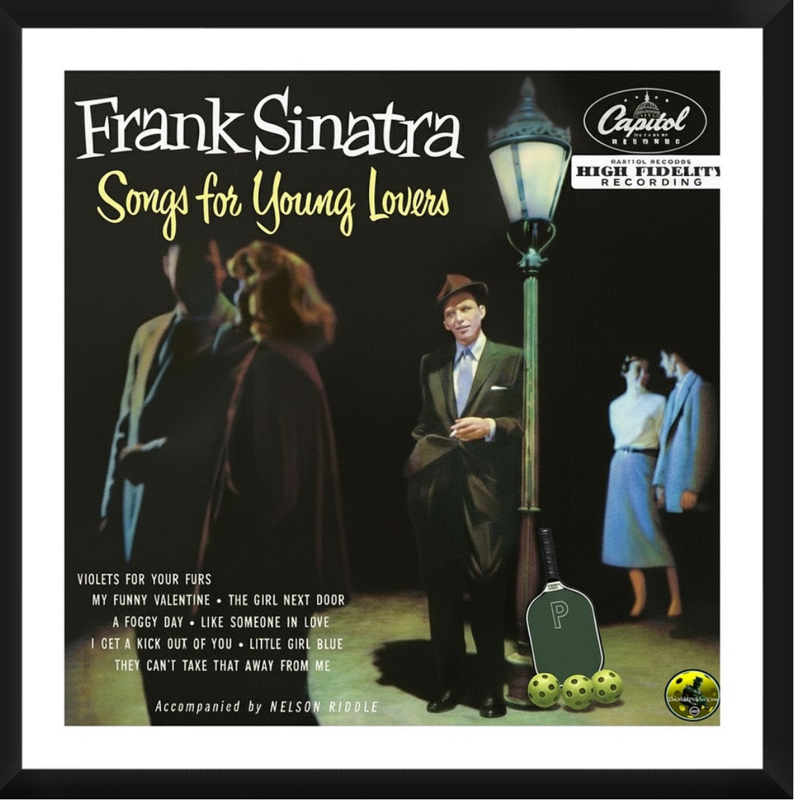 Frank Sinatra Songs For Young Lovers Framed Artwork 16x16