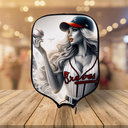 Atlanta Braves - Bat Girl Bree - Pickleball Paddle Cover