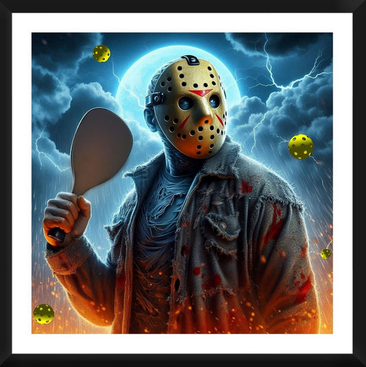 Friday The 13th - Jason Voorhees Pickleball Framed Artwork 16x16