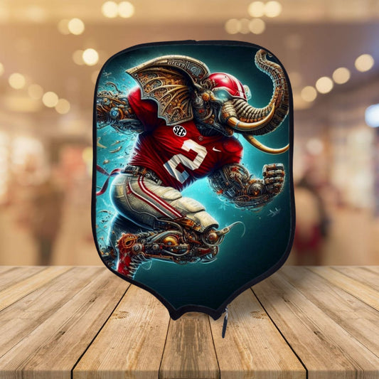 Alabama University - Teal Background - Pickleball Paddle Cover