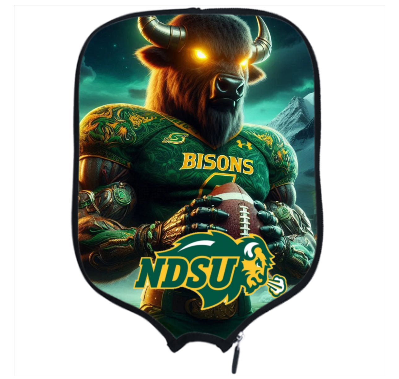 North Dakota State Bisons  - Pickleball Paddle Cover