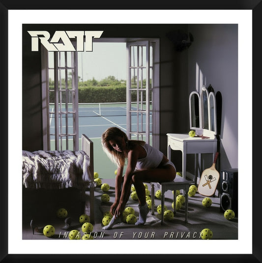 RATT Invasion Of Your Privacy Framed Artwork 16x16
