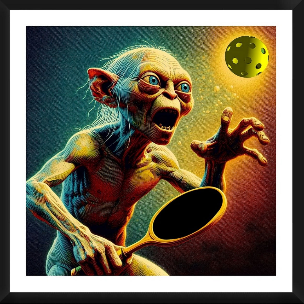 Gollum Lords Of The Rings Framed Artwork 16x16