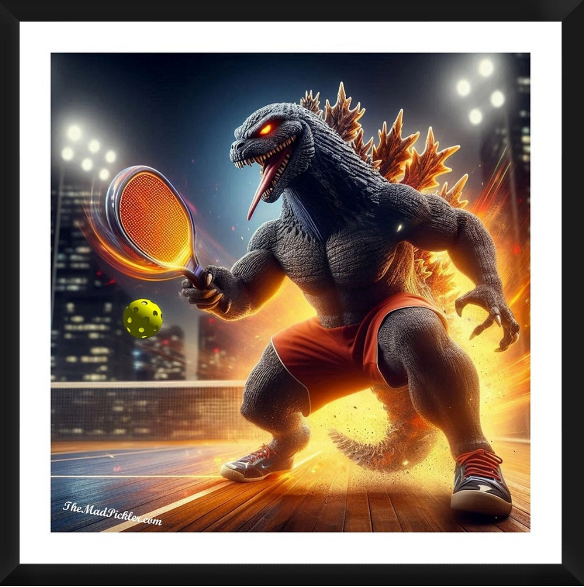 Godzilla  Framed Artwork 16x16