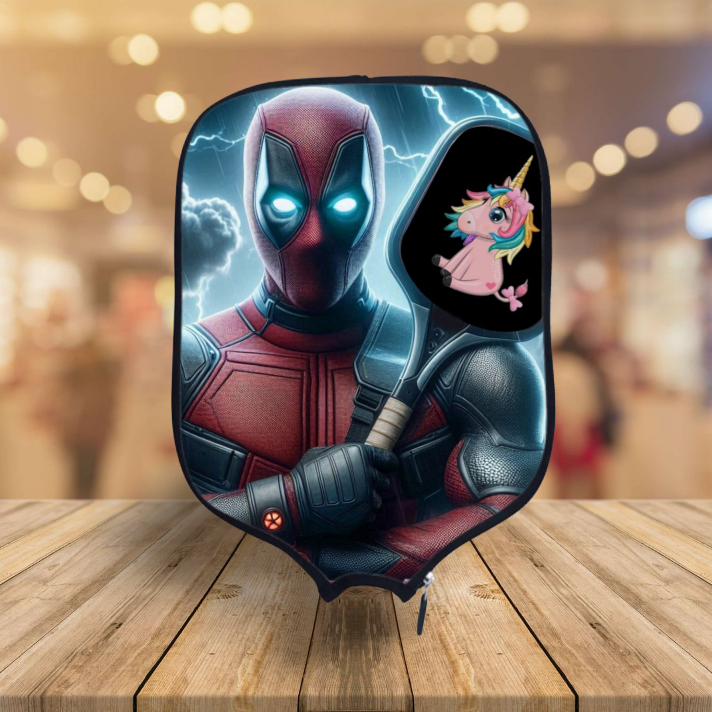 DeadPool - Unicorn  - Pickleball Paddle Cover