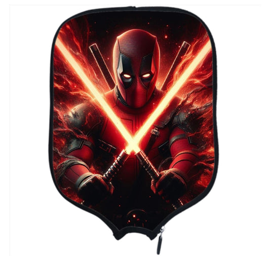 DeadPool - LightSaber  - Pickleball Paddle Cover