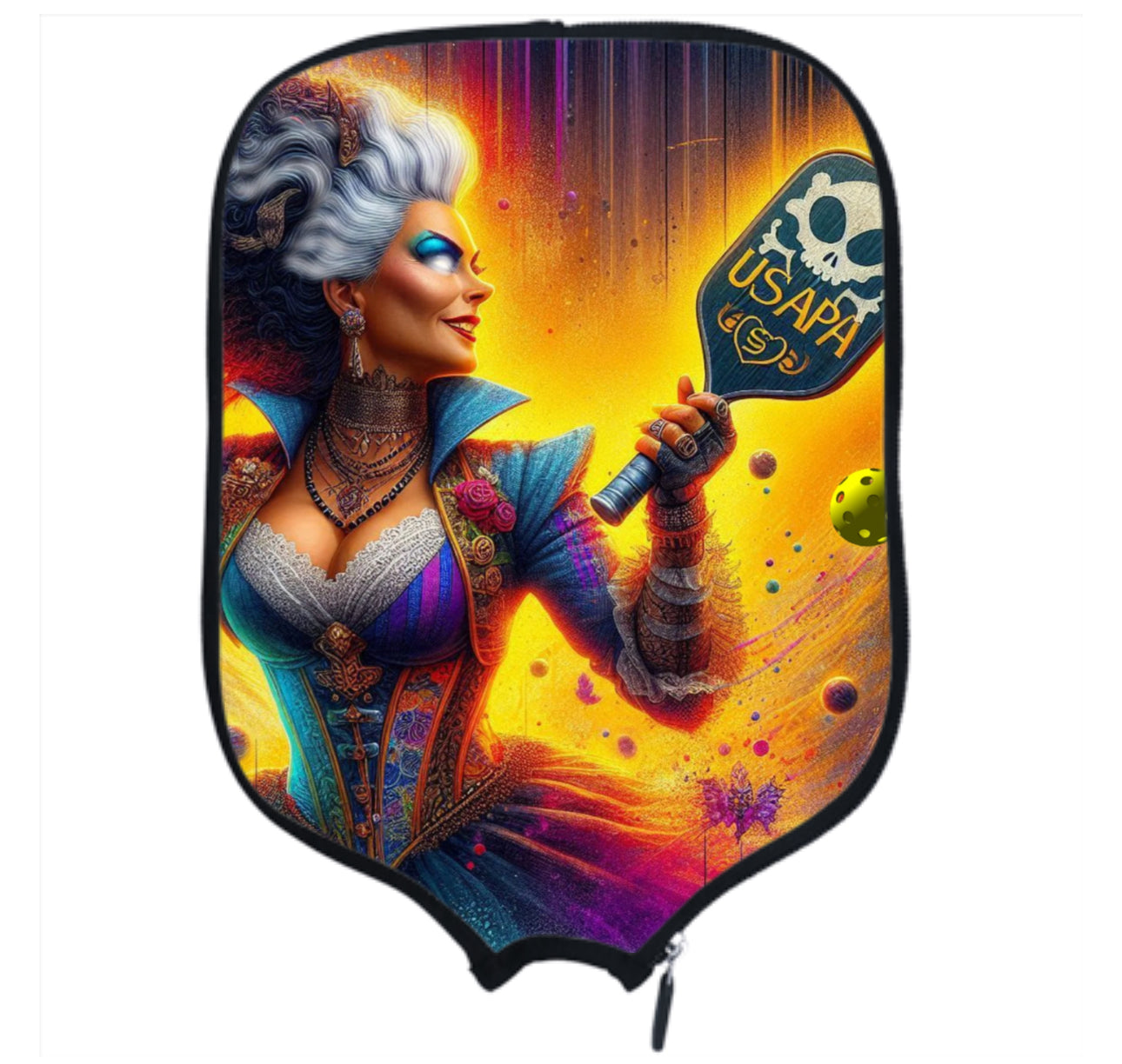 Bride of Frankenstein  - Pickleball Paddle Cover