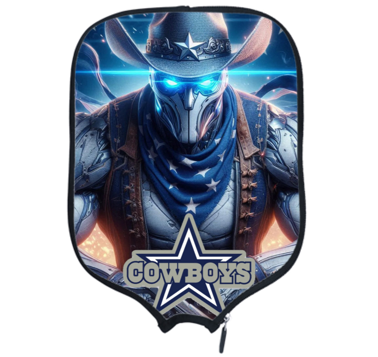 Dallas Electric Cowboy  Pickleball Paddle Cover