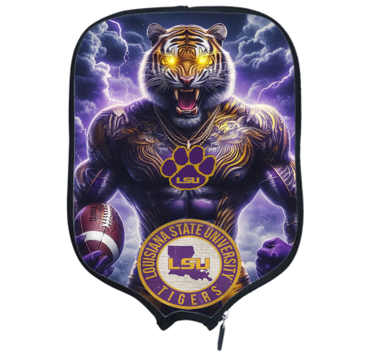 LSU Tiger  - Pickleball Paddle Cover