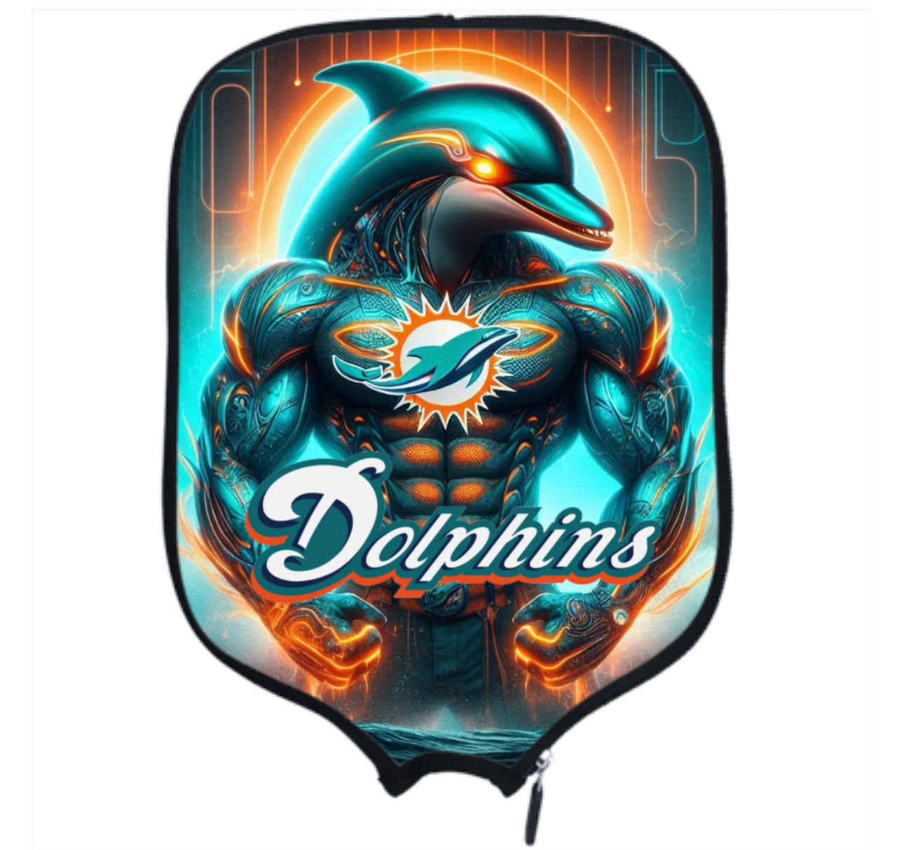 Miami Dolphins  - Pickleball Paddle Cover