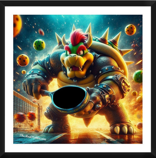Bowser - Mario Brothers Framed Artwork 16x16