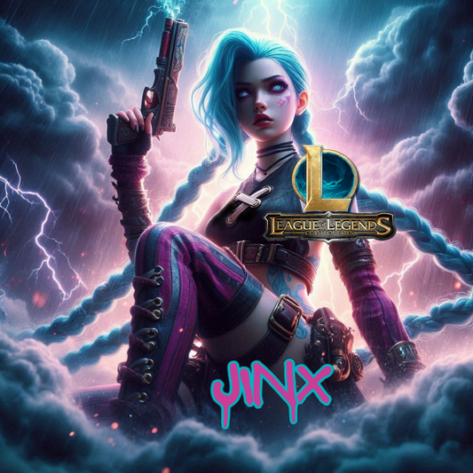 League of Legends - Jinx - Ready To Hang  Canvas Hi-Res Wall Artwork
