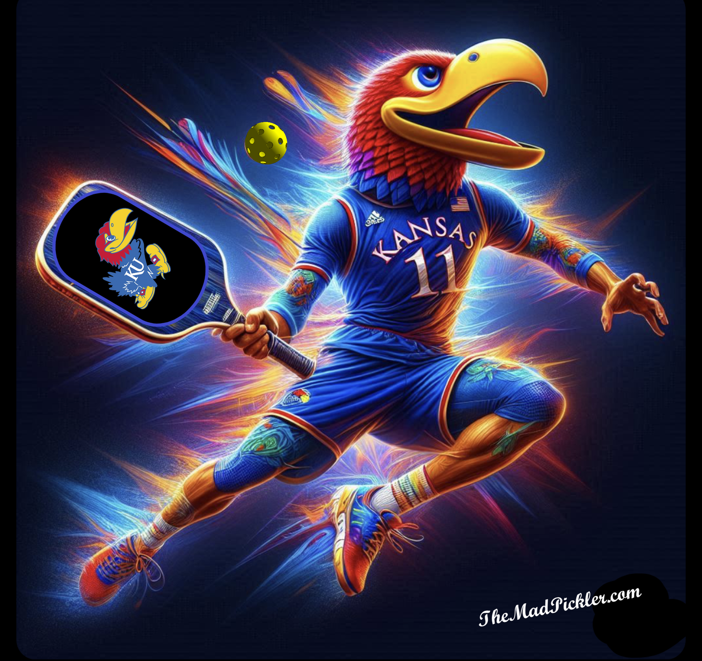 Kansas Jayhawk - Airborne - Canvas Hi-Res Wall Artwork