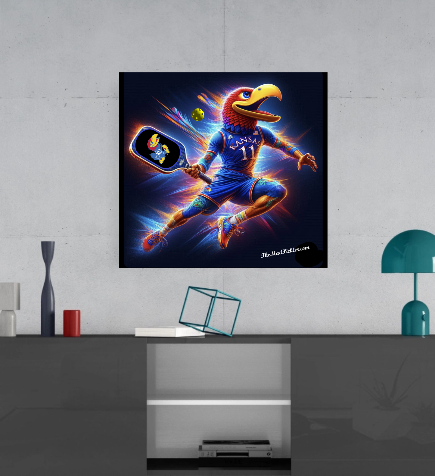 Kansas Jayhawk - Airborne - Canvas Hi-Res Wall Artwork