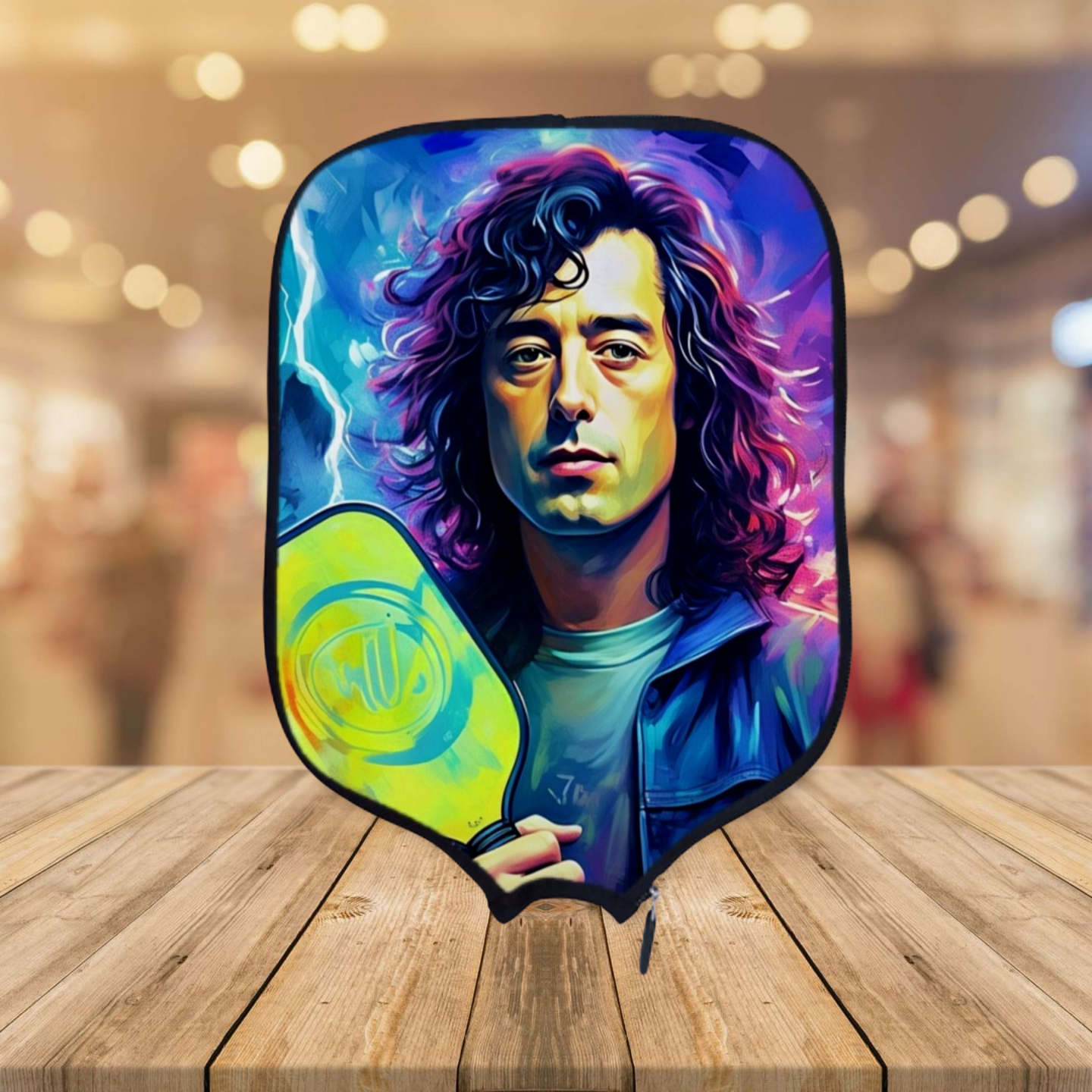 Jimmy Page - Led Zeppelin - Pickleball Paddle Cover