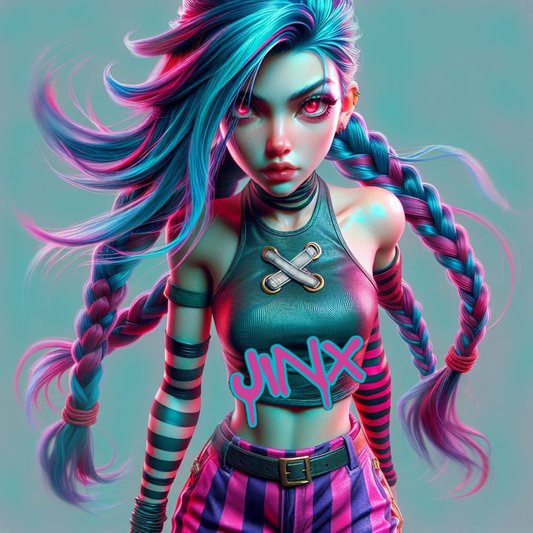 League of Legends Limited Edition - Jinx - Ready To Hang  Canvas Hi-Res Wall Artwork