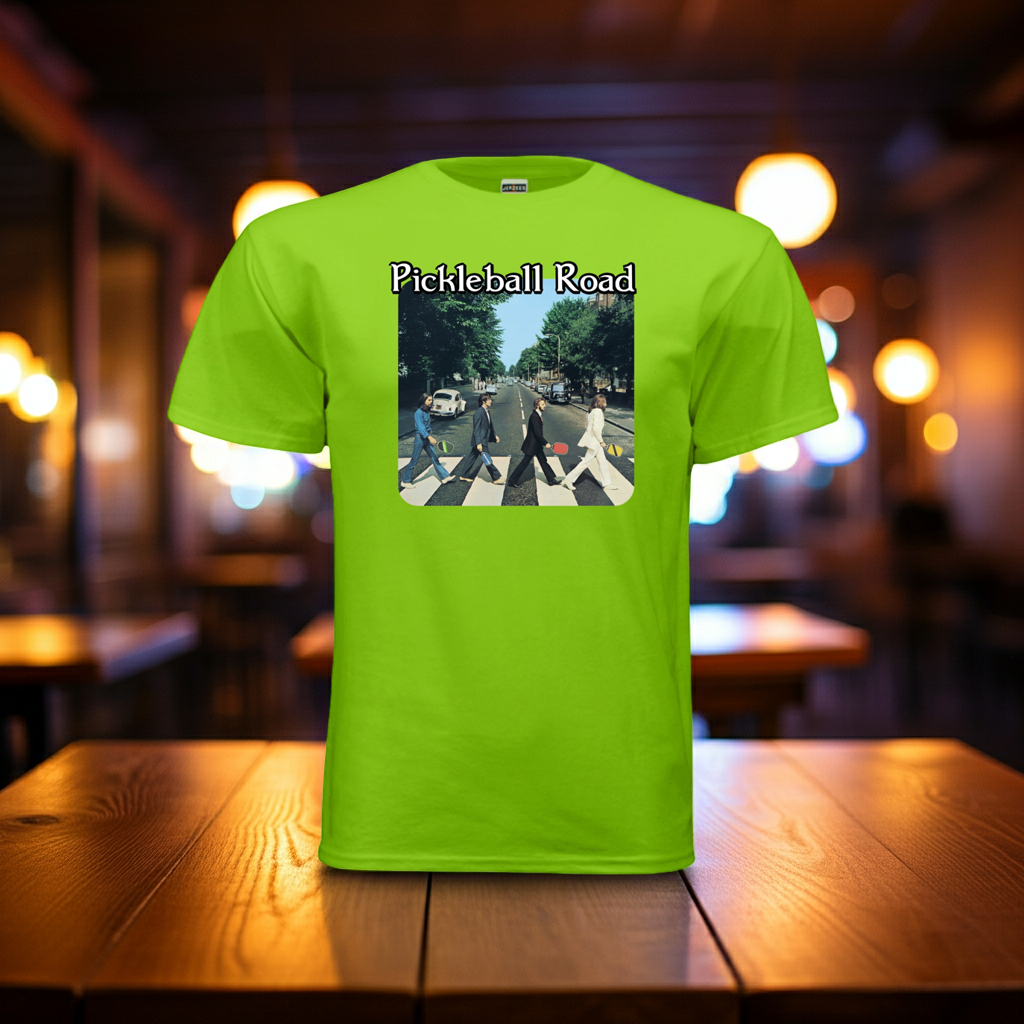 Beatles Pickleball Road - Pickleball T-Shirt