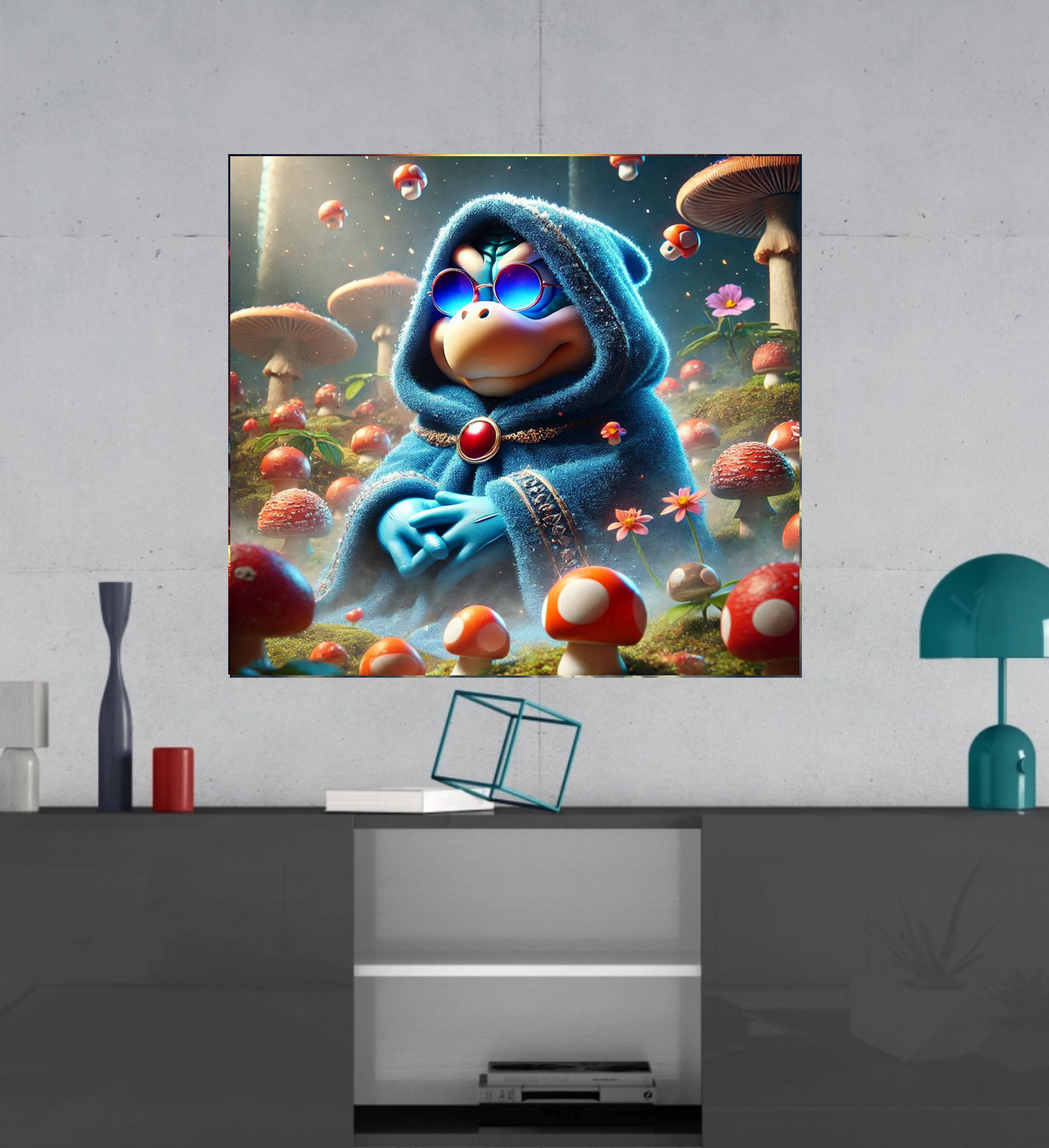 Kamek - Mario Brothers -  Ready To Hang  Canvas Hi-Res Wall Artwork