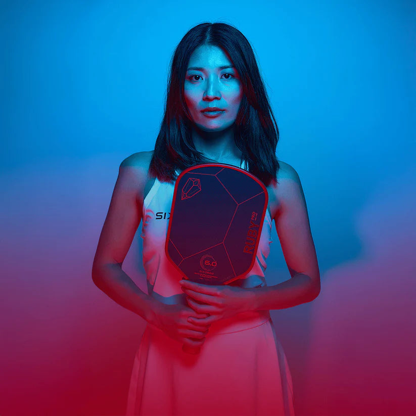 6.0 Six Zero Ruby Pro 14mm Red Pickleball Paddle