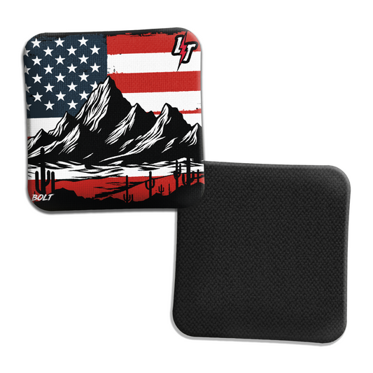 LT Cornhole Bags | Bolt | USA Desert