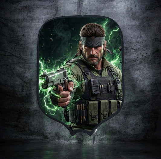 Metal Gear Solid - Solid Snake - Pickleball Paddle Cover