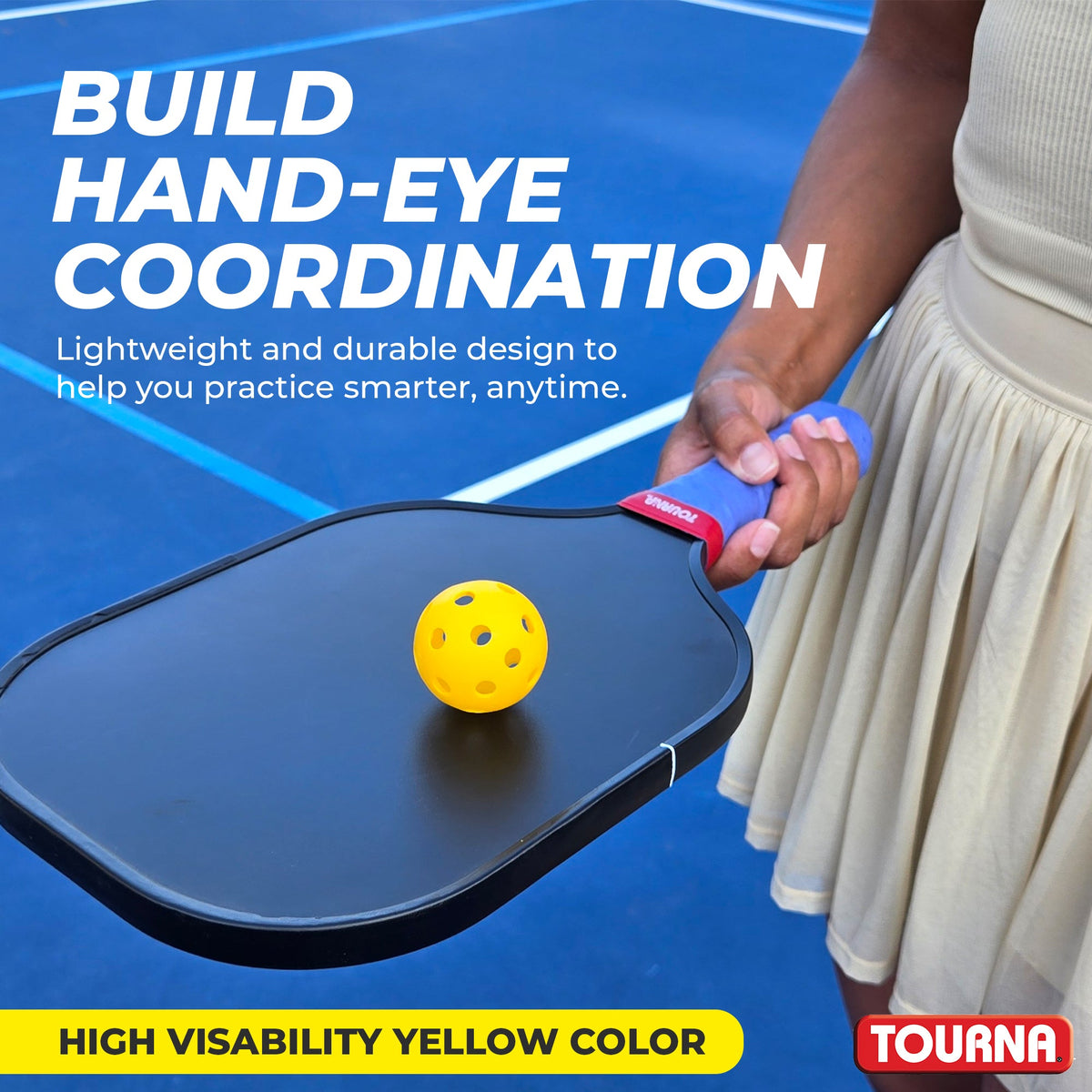 Tourna Mini Practice Pickleballs 6 Pack