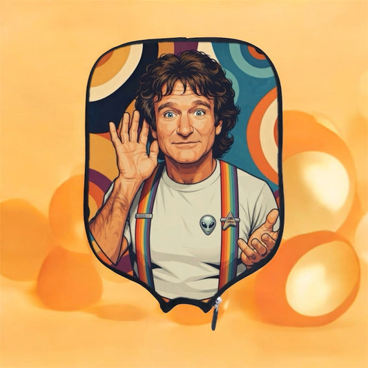 Mork from Ork - Icons - Pickleball Paddle Cover 