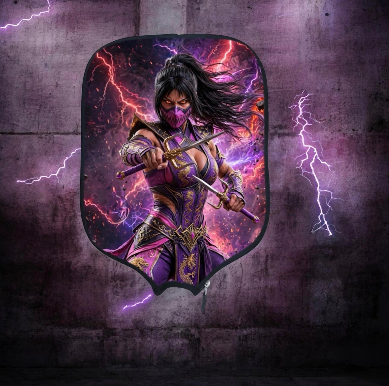 Mortal Kombat - Mileena - Pickleball Paddle Cover