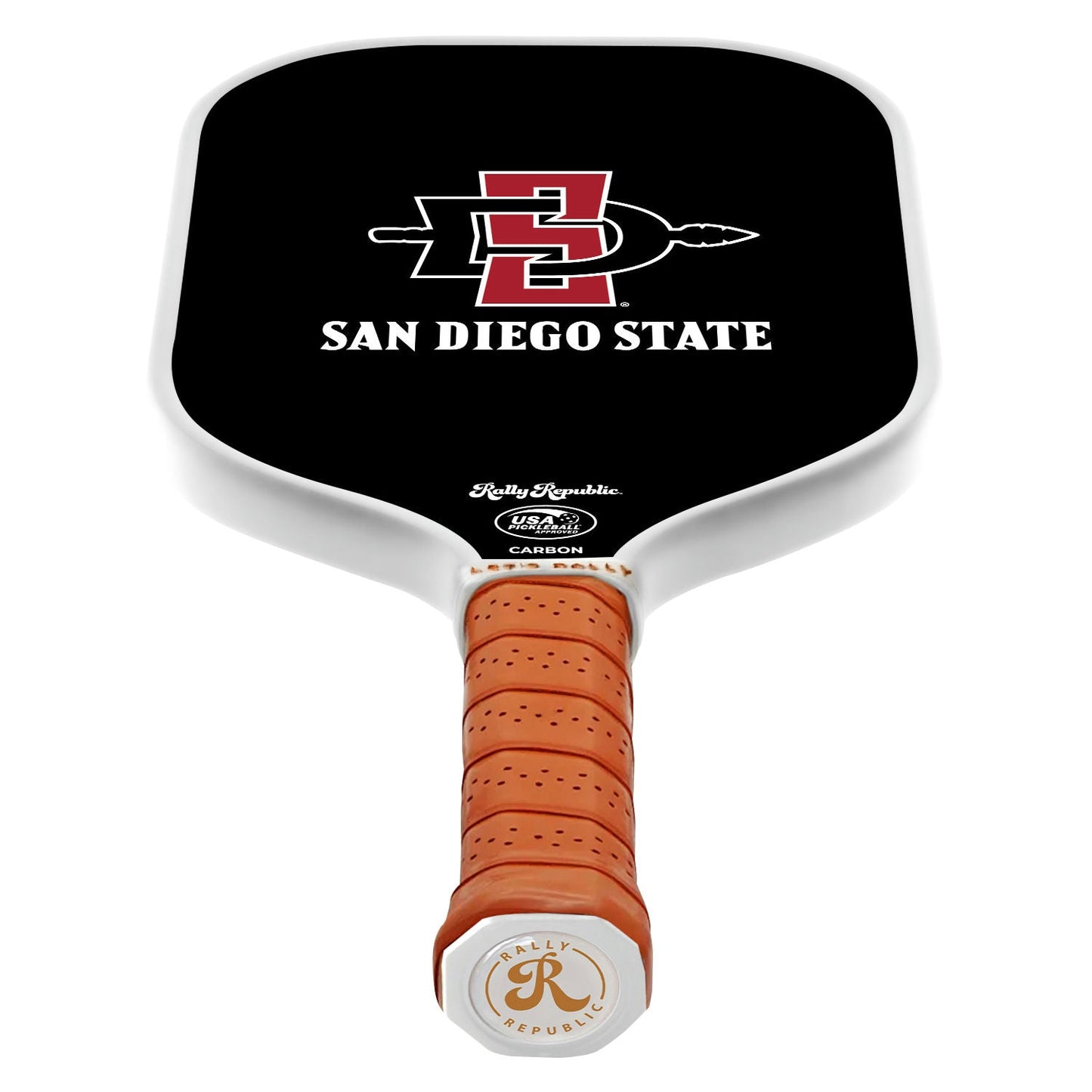 San Diego State Aztecs Black Primary San Diego State Logo Pickleball Paddle