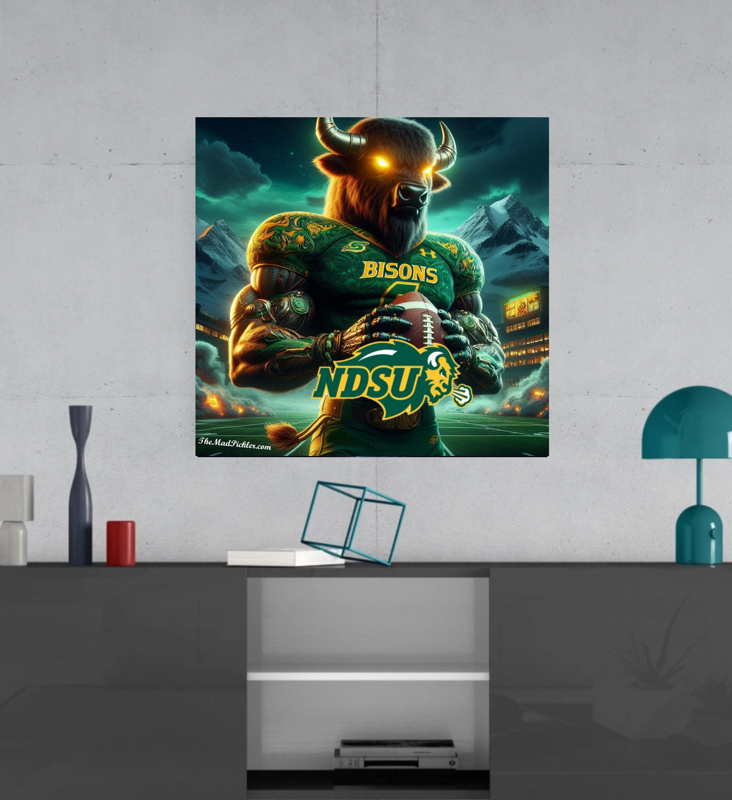 North Dakota State -  Ready To Hang  Canvas Hi-Res Wall Artwork