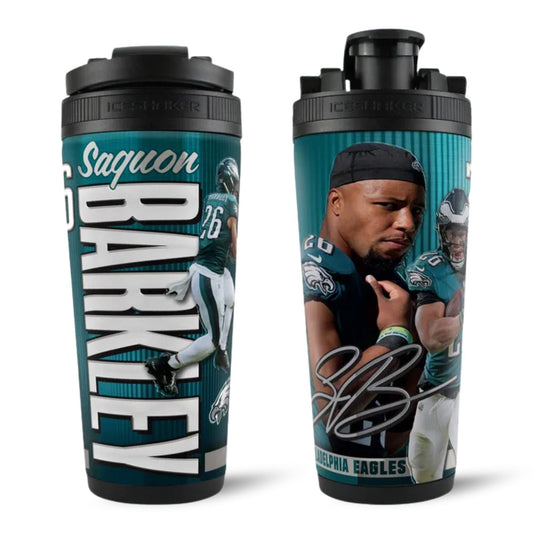 Official Saquon Barkley Philadelphia Eagles 4D 26oz Ice Shaker