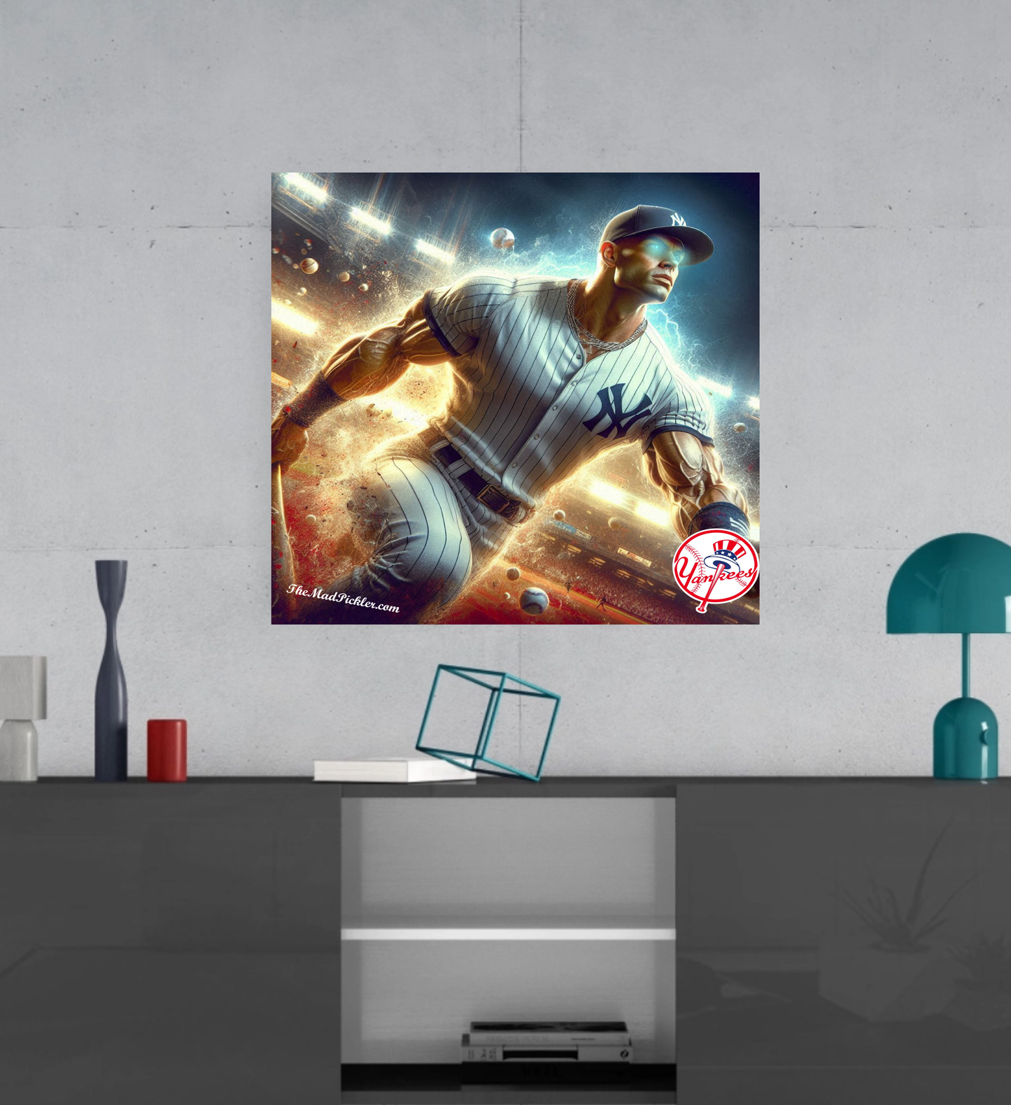 New York Yankees - Pose #2 - Canvas Hi-Res Wall Artwork