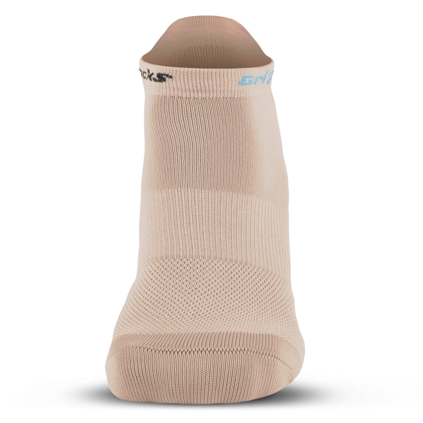 Athletic Socks with Grips - Ankle Sock - Beige
