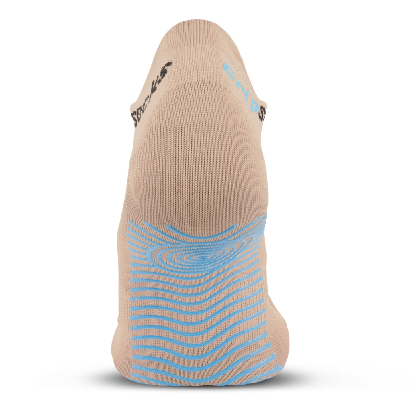Athletic Socks with Grips - Ankle Sock - Beige