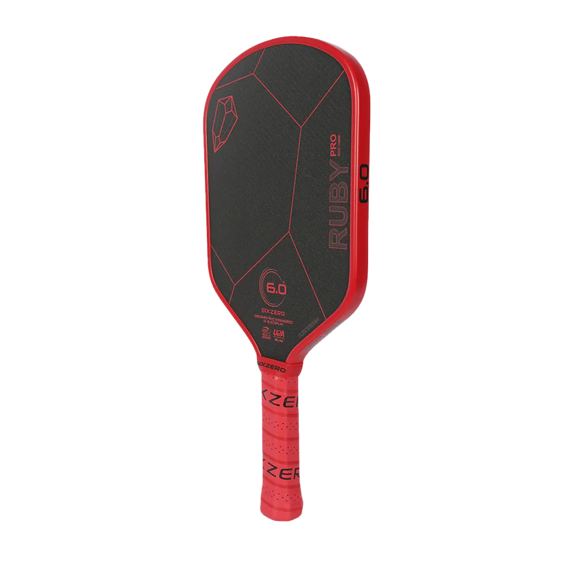 6.0 Six Zero Ruby Pro 14mm Red Pickleball Paddle
