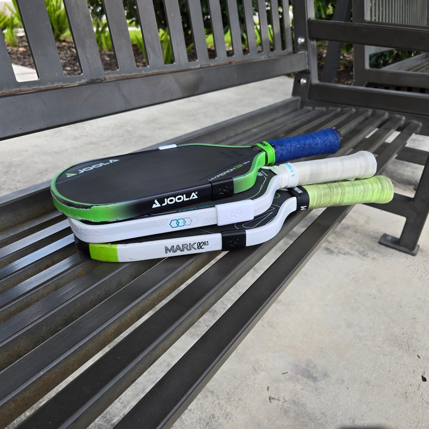 Pickleball Paddle Snaps Black - Adjustable Weight Clips by A3X