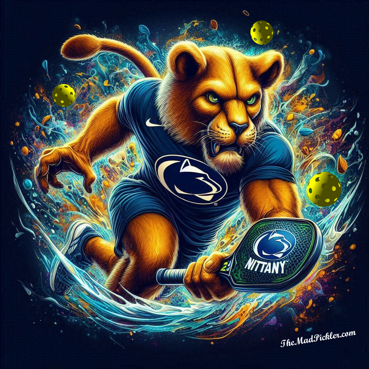 Penn State - Nittany Lion - Lienzo decorativo de alta resolución para pared