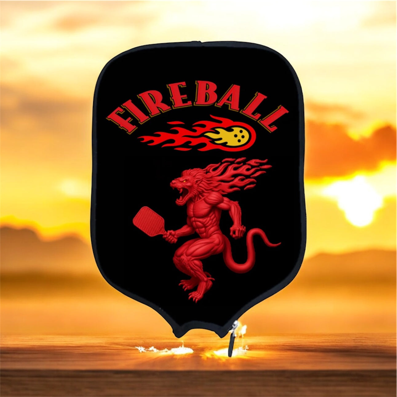 Fireball Dragon - Pickleball Paddle Cover