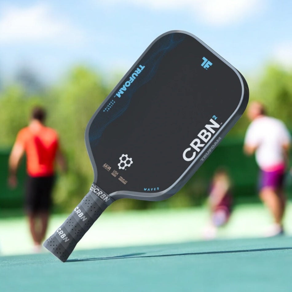 CRBN1 TruFoam Waves -Elongated Shape with Long Handle 14MM - Pickleball Paddle