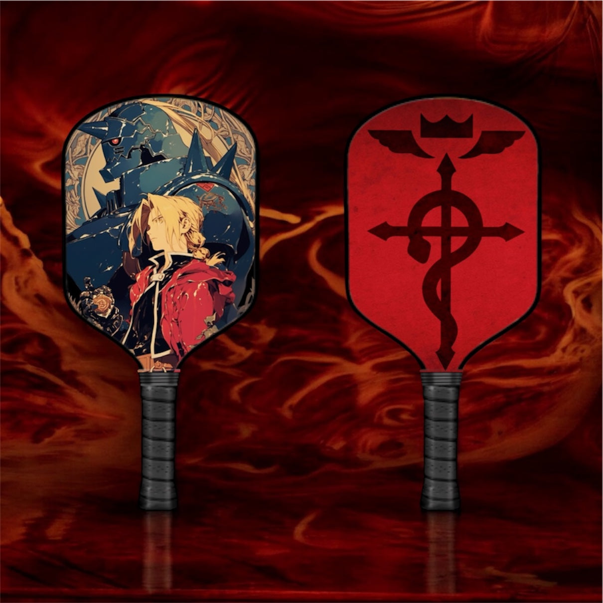 Fullmetal Alchemist - Edward Elric/Alphonse Elric - Pickleball Paddle