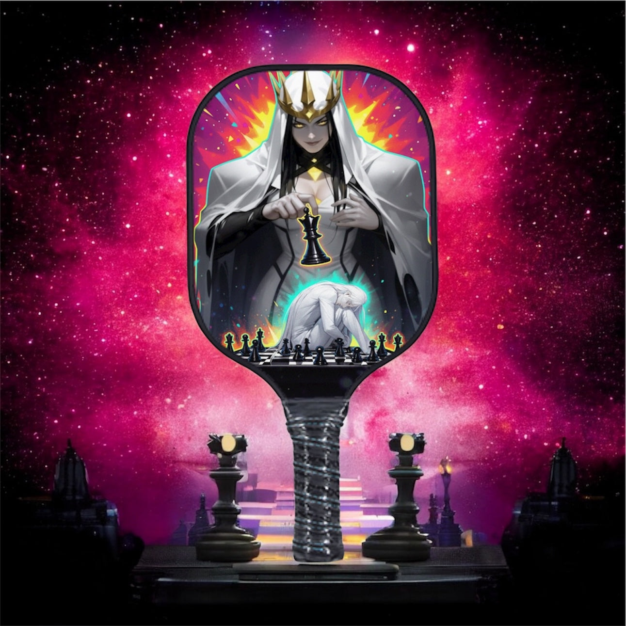 Chess of The Shadowed - Queen - Pickleball Paddle