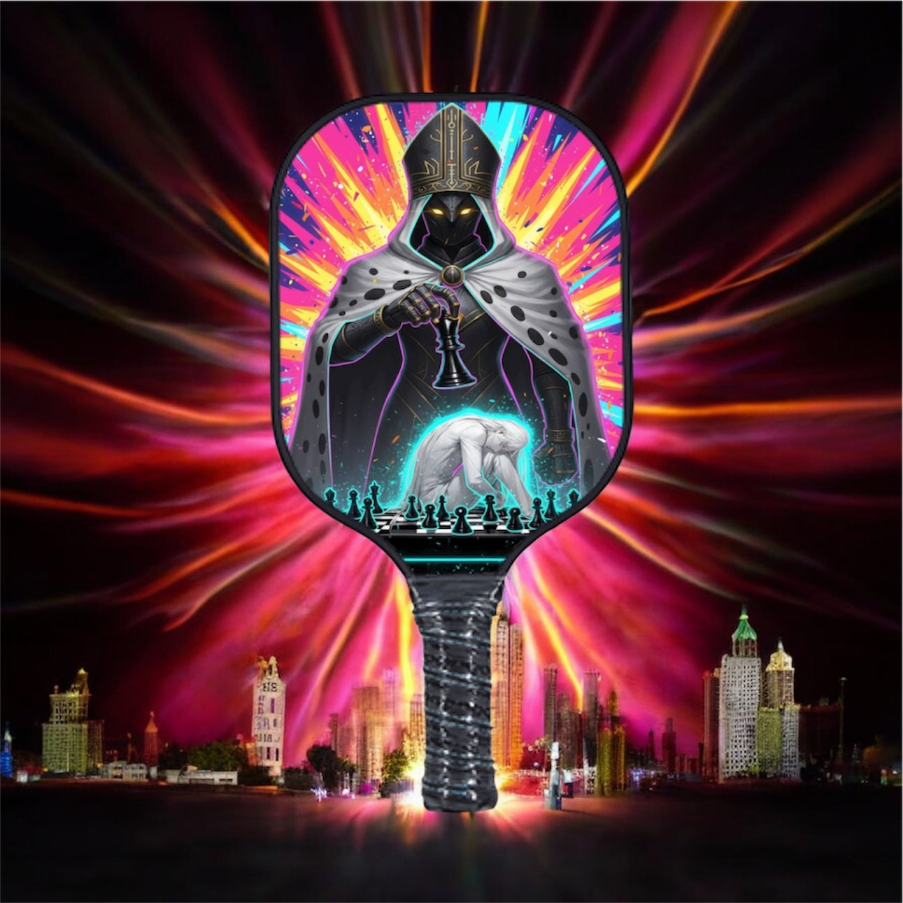 Chess of The Shadowed - Bishop - Pickleball Paddle