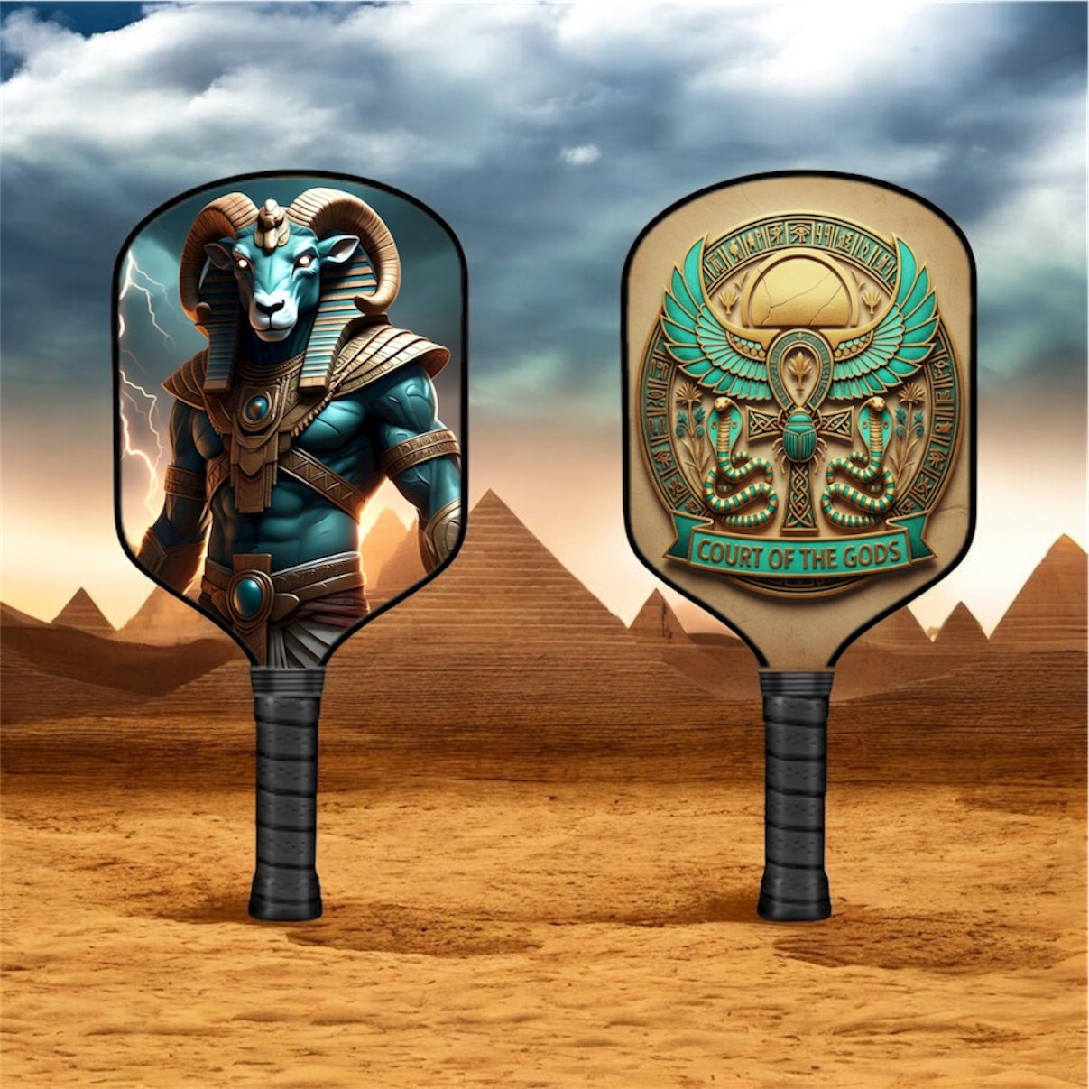 Ancient Egyptian Gods - Khnum - Pickleball Paddle