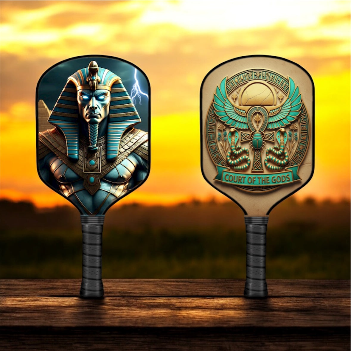 Ancient Egyptian Gods - Amun - Pickleball Paddle