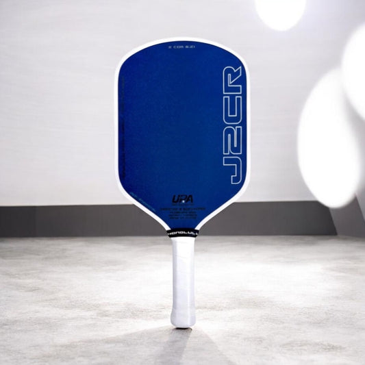 Honolulu J2CR White with CRYSTAL BLUE™ ENDURANCE SURFACE™Pickleball Paddle