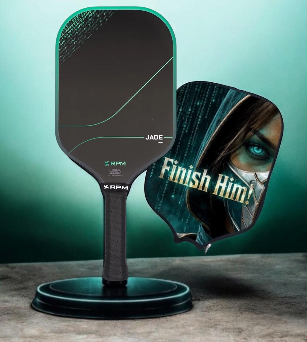 RPM Jade 16mm Elongated Pickleball Paddle & Limited Edition Jade Cover!