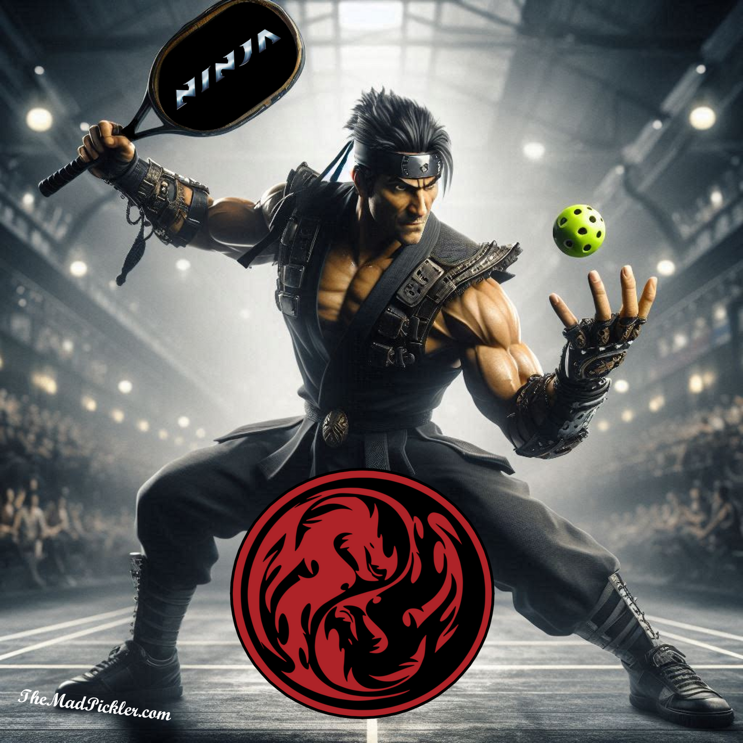 Pickleball Ninja -  Ready To Hang  Canvas Hi-Res Wall Artwork